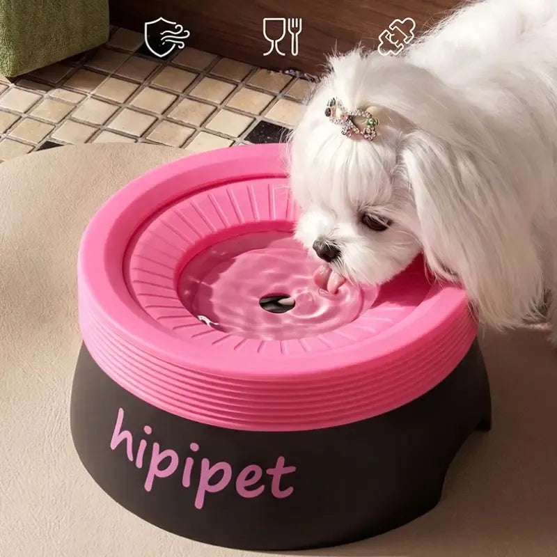 Pet Essential | Splash-Proof Non-Wet Mouth Water Bowl, Dogs and Cats Drink Freely and More Hygienically(GREEN 1200ML) - view 4