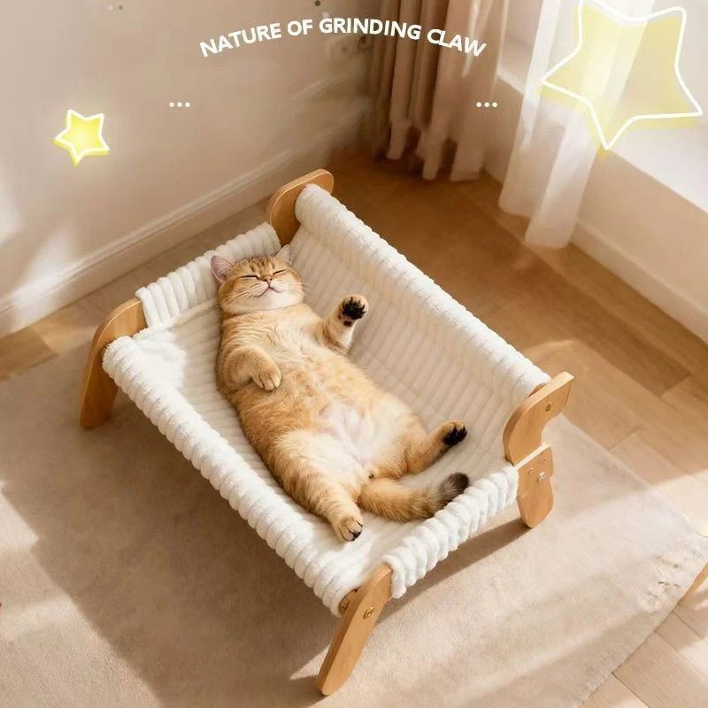 Plush Cat Bed, Cat Sofa, Warm Cat Lounge Chair, Dog Bed for Sleeping and Playing, Dog Sofa - view 2