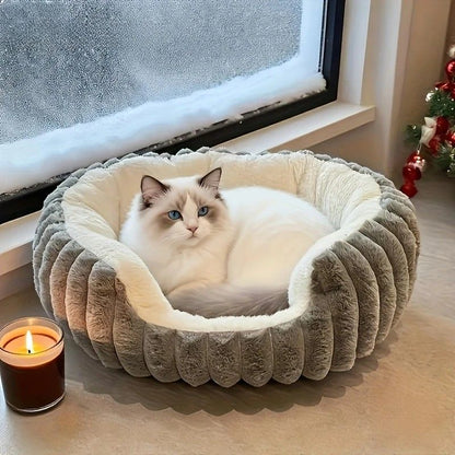 Pet owners are searching: Winter thick rabbit fur pet bed, ultimate cold-proof warmth solution(brown NO:M) - view 7