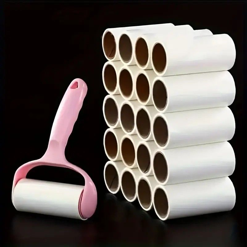 1 Handle + 6 Refill Rolls Lint Roller! Home Clothing and Pet Hair Cleaning Roller, Tear-off Adhesive Sheets, Strong Stickiness Won't Damage Fabrics, Essential Home Cleaning Must-Have - view 7
