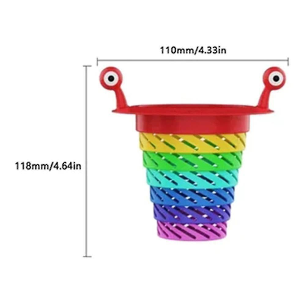 2pcs Colorful Kitchen Sink Strainer Retractable Food Catchers Hollow-out Drain Residue Filter Cocina Accessories - view 5
