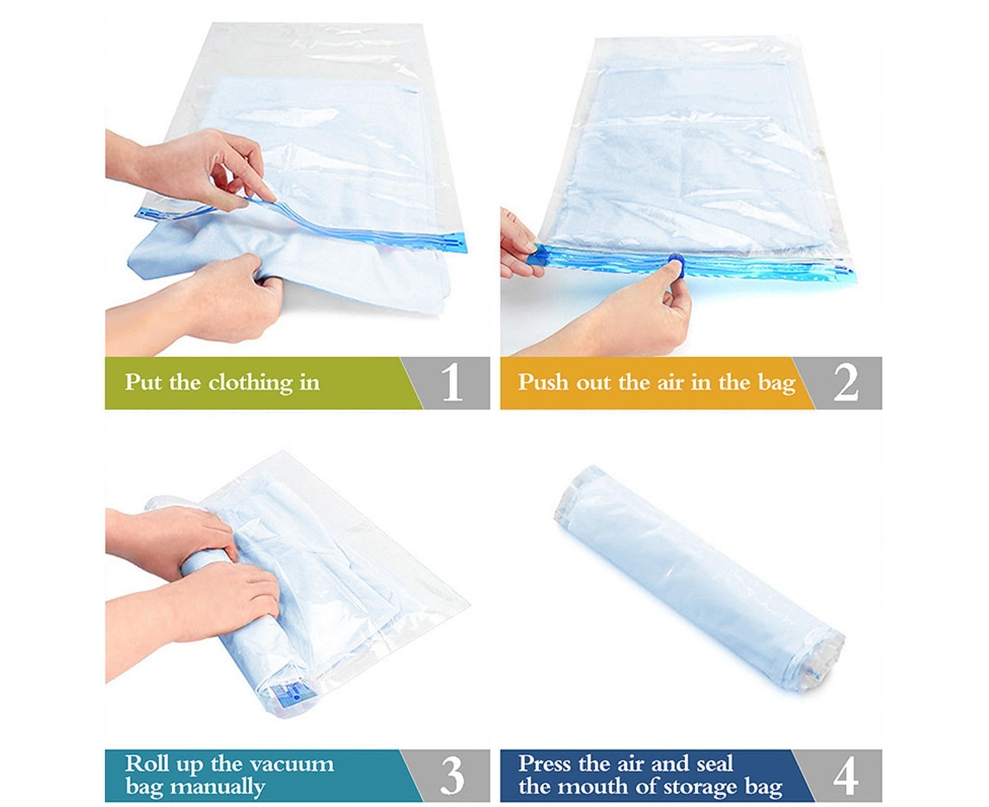 10Travel Compression Bags, Travel Essentials Vacuum Packing Space Saver Bags for Cruise Travel Accessories (10-Travel) - view 5