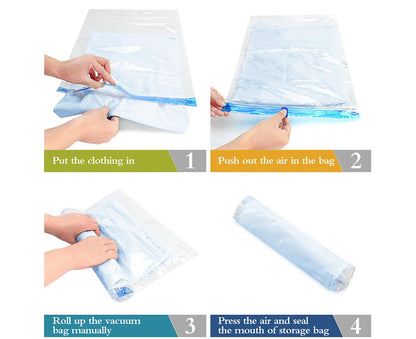 10Travel Compression Bags, Travel Essentials Vacuum Packing Space Saver Bags for Cruise Travel Accessories (10-Travel) - view 5