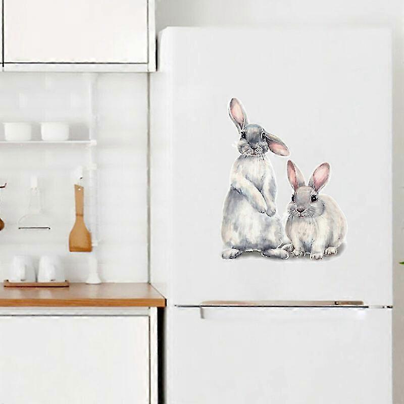 30x40cm Typography Wall Sticker Two Cute Rabbits babies Room - view 4