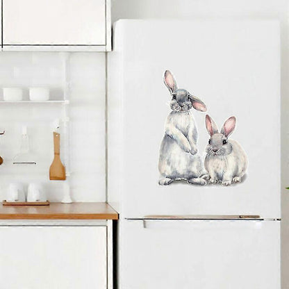 30x40cm Typography Wall Sticker Two Cute Rabbits babies Room - view 4