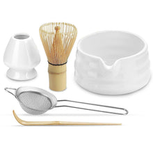Matcha Whisk Set (5pcs) - Bowl, Bamboo Whisk, Scoop & Holder