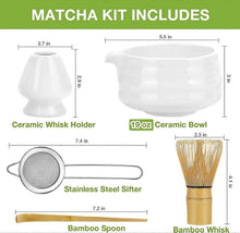 Matcha Whisk Set (5pcs) - Bowl, Bamboo Whisk, Scoop & Holder - view 2