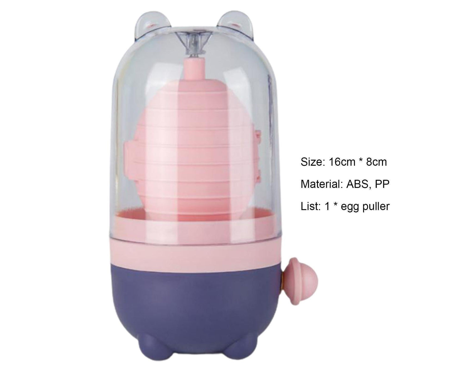 Manual Egg Puller Convenient ABS Simple Operation Mix Yolk Egg Mixer Home Decor -Pink - view 2