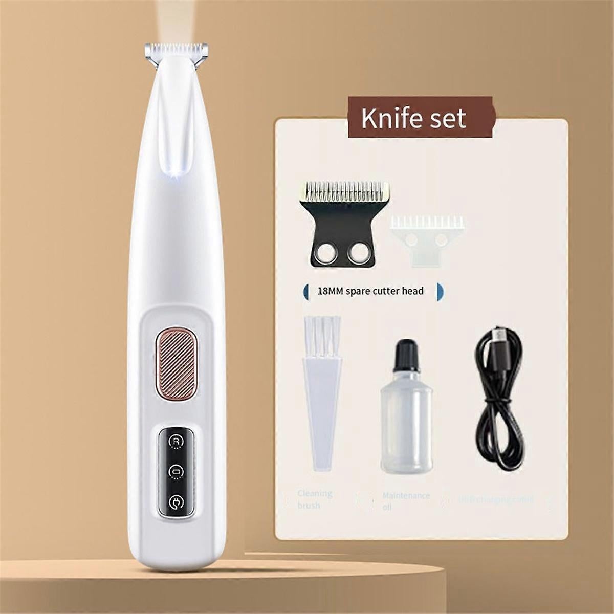 Cat Paw Hair Trimmer, Pet Foot Grooming Electric Shaver - view 2