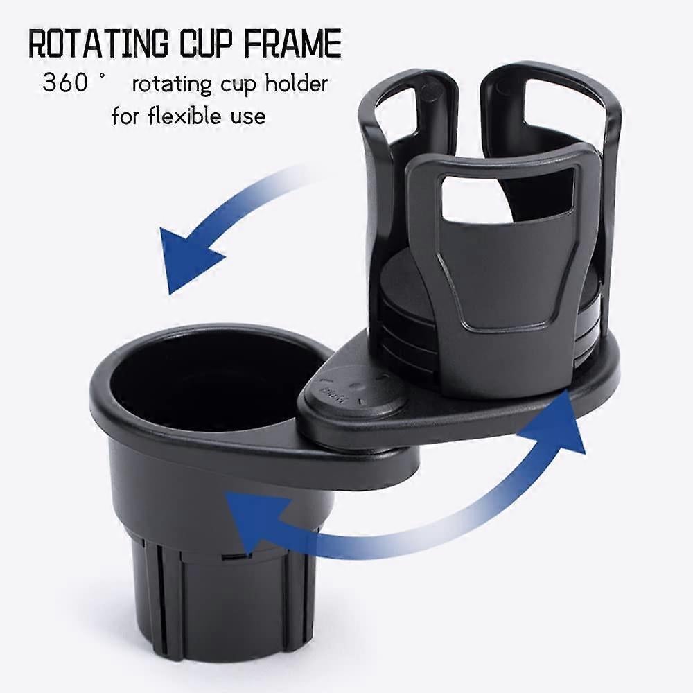 2-in-1 Car Cup Holder Expander - Adjustable Multifunctional Organizer for Travel Use - view 4