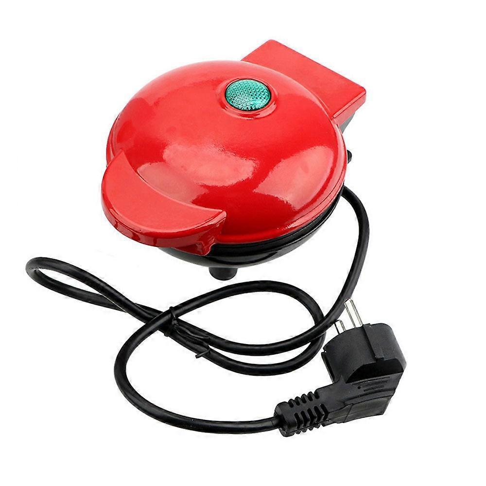 Mini Waffle Maker - Nonstick Round Red Waffle Machine for Parties, Babies & Holiday Treats - view 2