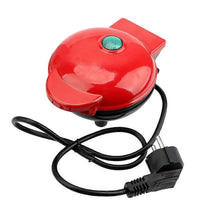 Mini Waffle Maker - Nonstick Round Red Waffle Machine for Parties, Babies & Holiday Treats - view 2