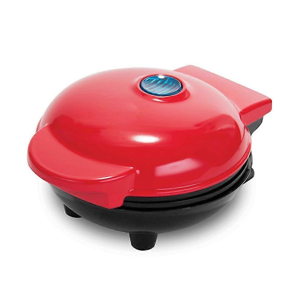 Mini Waffle Maker - Nonstick Round Red Waffle Machine for Parties, Babies & Holiday Treats - view 3