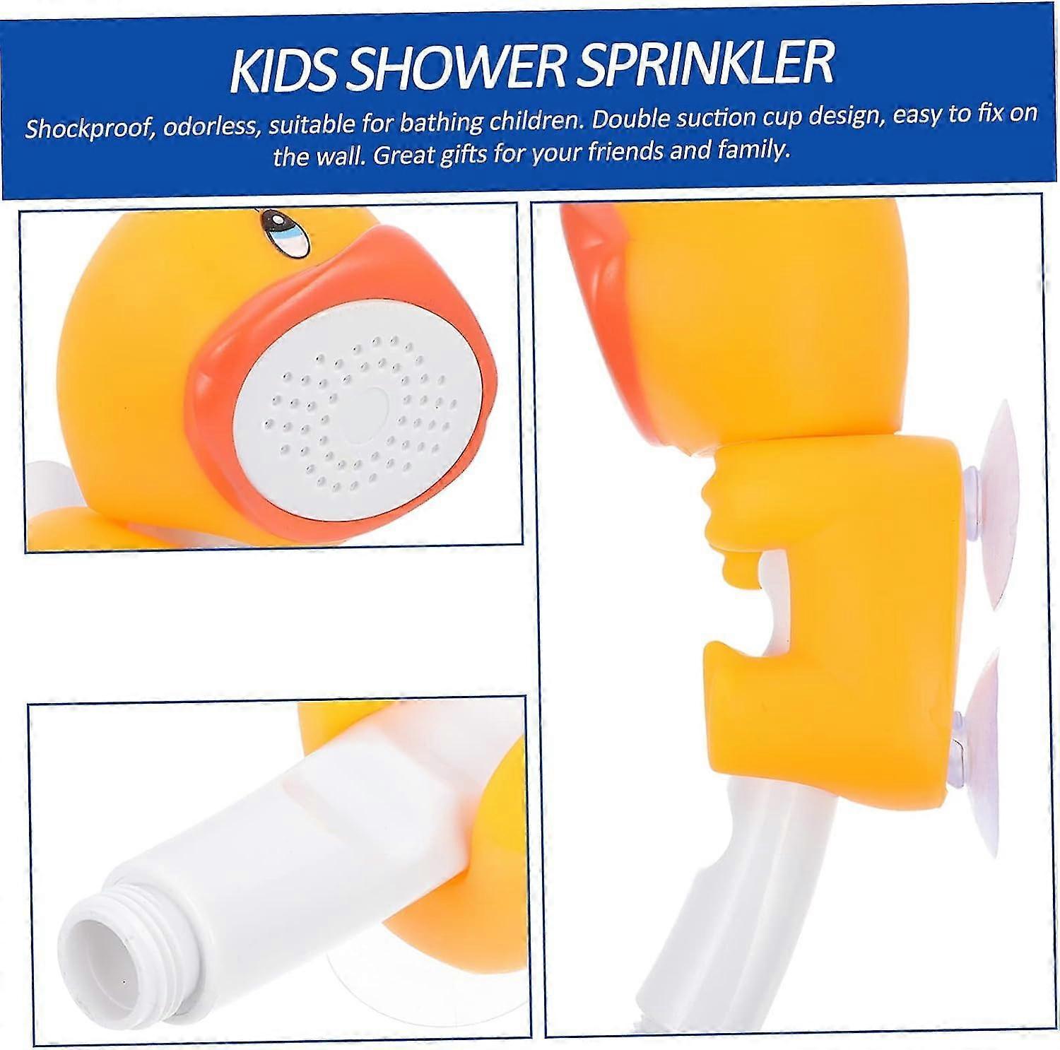 Cartoon Handheld Shower Head, White Animal Bath Spray for Babies - view 2