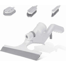 3-in-1 Floor & Glass Squeegee Brush, Bathroom Shower Cleaner with Heads
