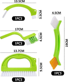4pcs Household Cleaning Brush Set for Bathroom & Window Groove - view 2