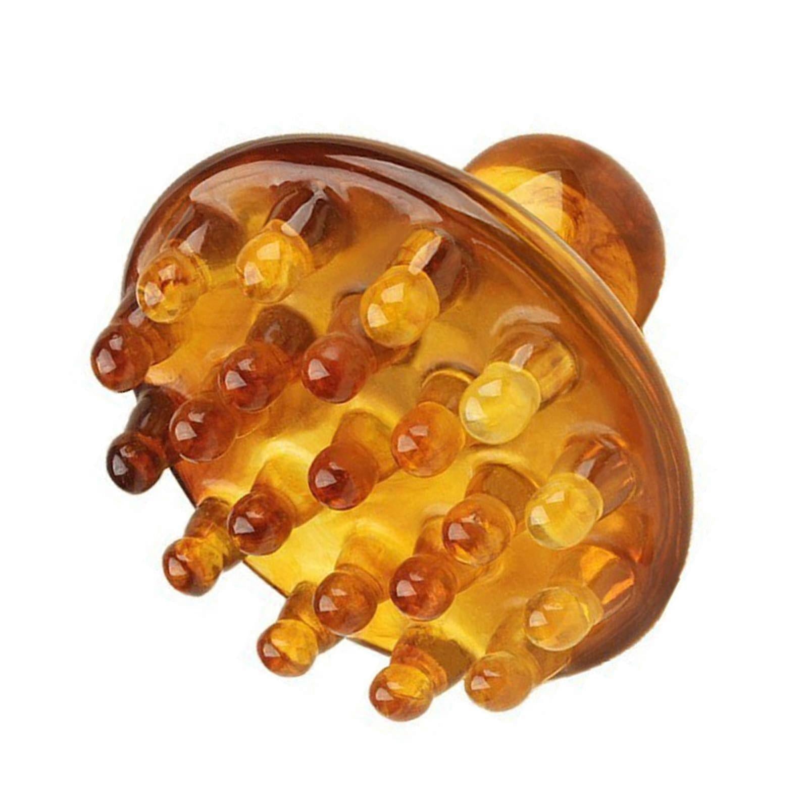Manual Head Massage Comb Brush, Round Smooth Guasha Tool for Scalp & Travel Use - view 2