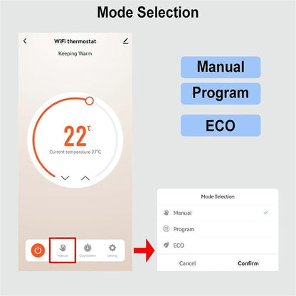 Smart Life WiFi Thermostat Controller for Water Gas Boiler 110V/220V Alexa Google Home - view 5