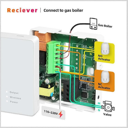 Smart Wireless Thermostat for Gas Boiler Room Heating Programmable Temperature Controller - view 4