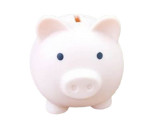Christmas Cartoon Pig Shaped Money Saving Box Bank Coins Storage Case Home Decor-Meat Color L