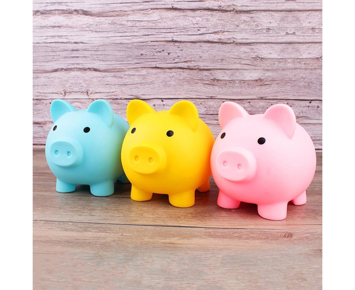 Christmas Cartoon Pig Shaped Money Saving Box Bank Coins Storage Case Home Decor-Meat Color L - view 2