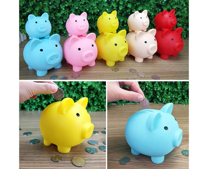 Christmas Cartoon Pig Shaped Money Saving Box Bank Coins Storage Case Home Decor-Meat Color L - view 7