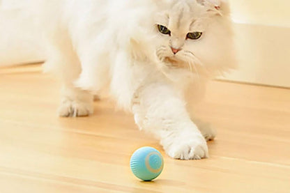 2PCS Interactive Smart Cat Toy Automatic Rolling Cat Ball Self-Moving Kitten Toys - view 3