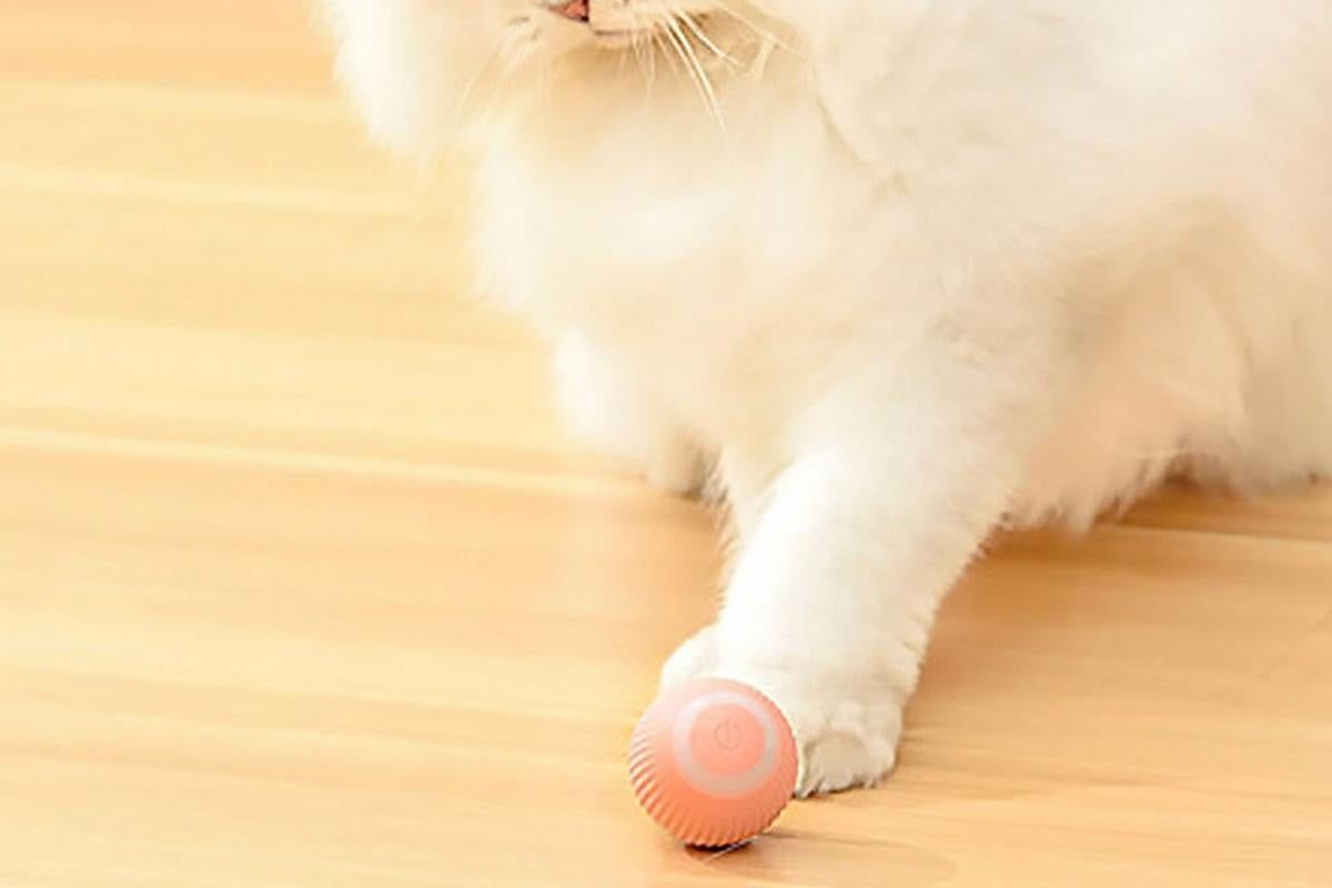 2PCS Interactive Smart Cat Toy Automatic Rolling Cat Ball Self-Moving Kitten Toys - view 5