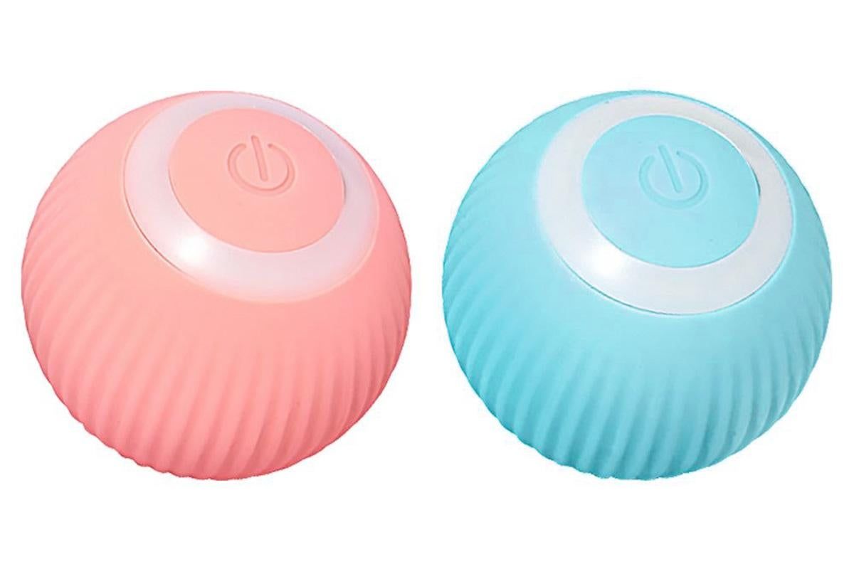 2PCS Interactive Smart Cat Toy Automatic Rolling Cat Ball Self-Moving Kitten Toys - view 7