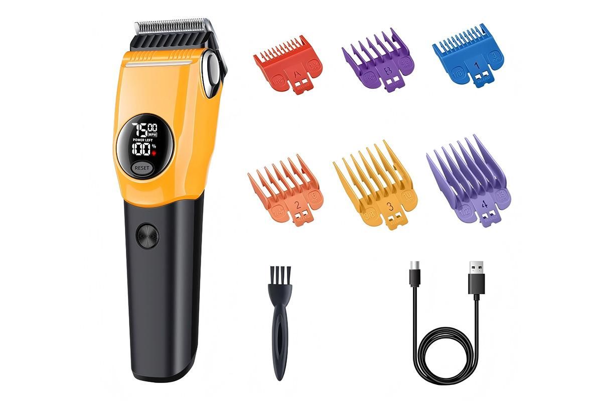 Dog Clipper Low Noise Dog Grooming Kit Rechargeable 3-Speed With LCD Display for Dogs Cats Pets - view 2