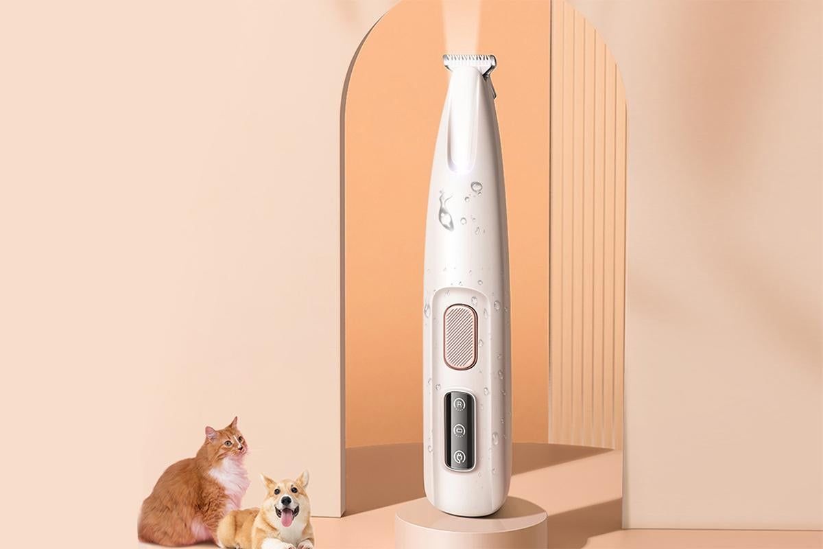 Dog Paw Trimmer 18mm Widen Pet Hair Clipper Dog Clippers for Grooming With LED Light LED Display Rechargeable - view 4