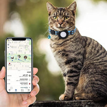 Reflective Cat Collar Compatible with Apple Airtag Adjustable Airtag Holder for Cat Dog Kitten Puppy - view 2