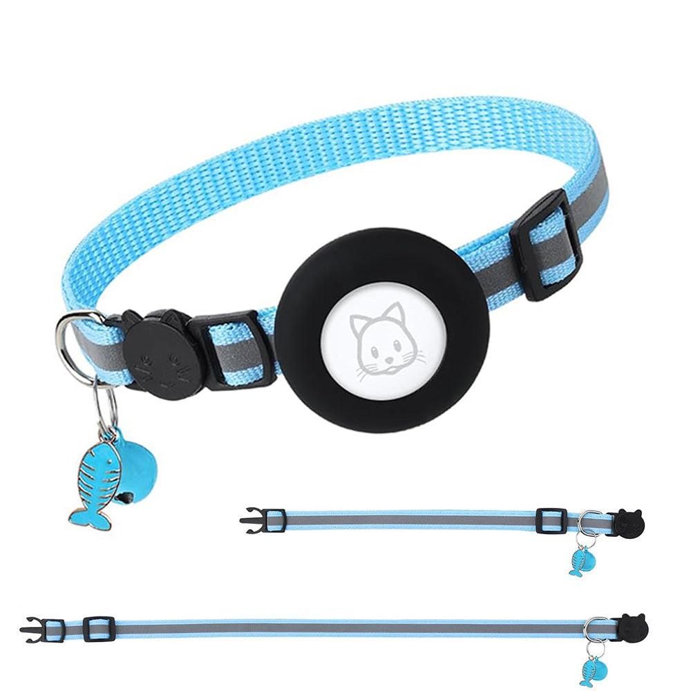 Reflective Cat Collar Compatible with Apple Airtag Adjustable Airtag Holder for Cat Dog Kitten Puppy - view 4