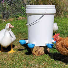 5Pcs Automatic Chicken Waterer Cups Water Feeder for Chicks Duck Goose Blue - view 2