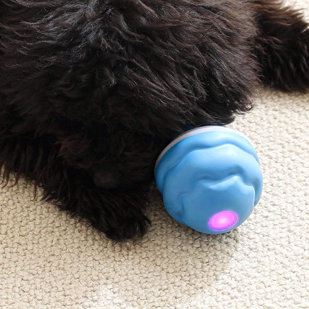 3-Mode Pet Interactive Toys Squeaky Auto Rolling Ball Dog Toy Blue - view 3
