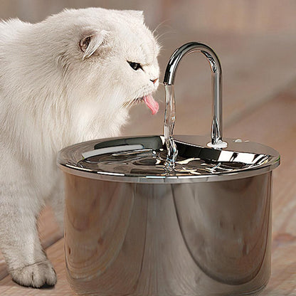 FT444 1.8L Electric Pet Water Dispenser Automatic Stainless Steel Cat Dog Fountain - view 2