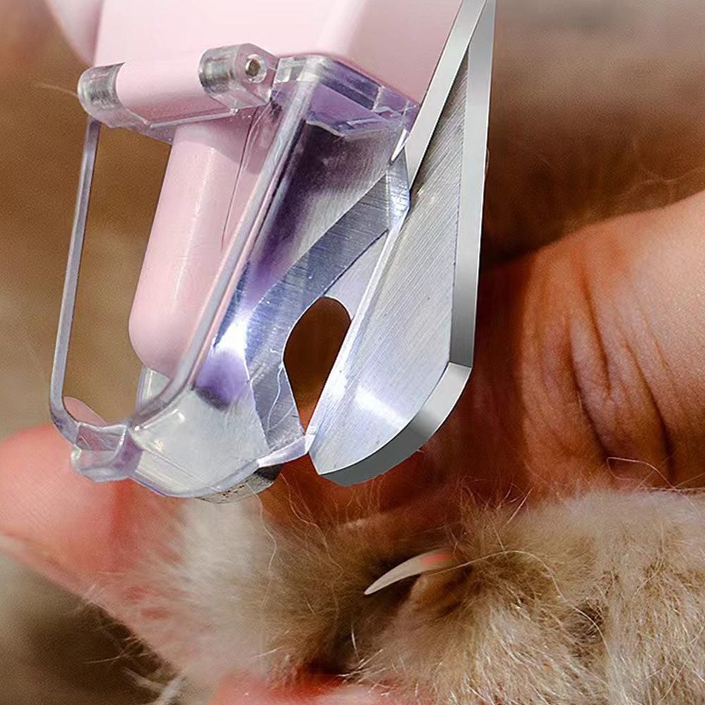 2-in-1 Pet Nail Grinder with LED Lights USB Rechargeable Dog Nail Clippers Cats Claw Trimmer Pink - view 4