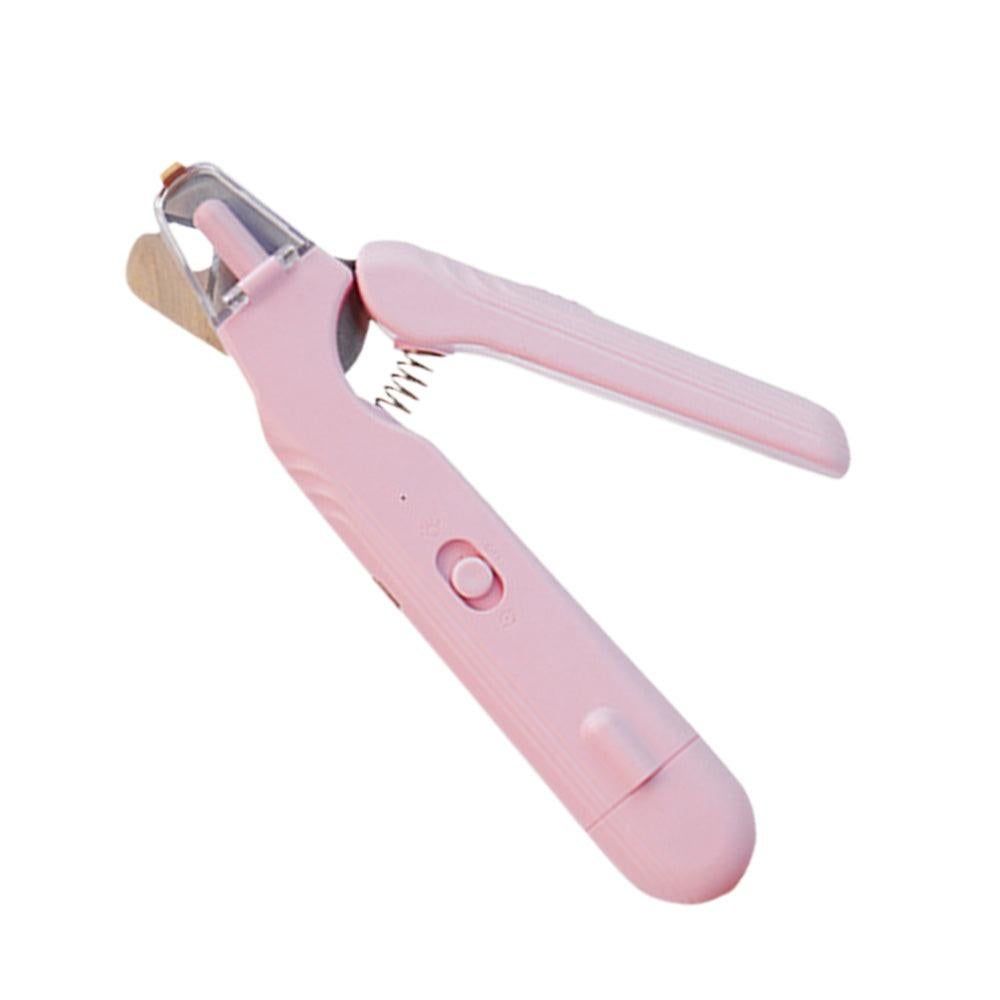 2-in-1 Pet Nail Grinder with LED Lights USB Rechargeable Dog Nail Clippers Cats Claw Trimmer Pink - view 6