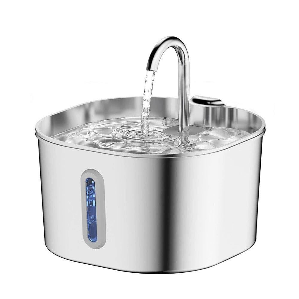 USB 2.2L Stainless Steel Pet Water Fountain for Cats and Small Dogs - view 3