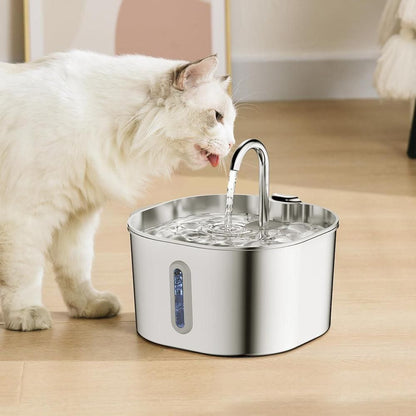 USB 2.2L Stainless Steel Pet Water Fountain for Cats and Small Dogs - view 6