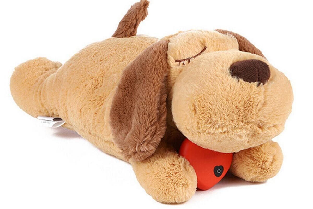 Pet Puppy Cat Soft Plush Toy Heartbeat Sleeping Buddy Dog Behavioral Anxiety Aid - view 2