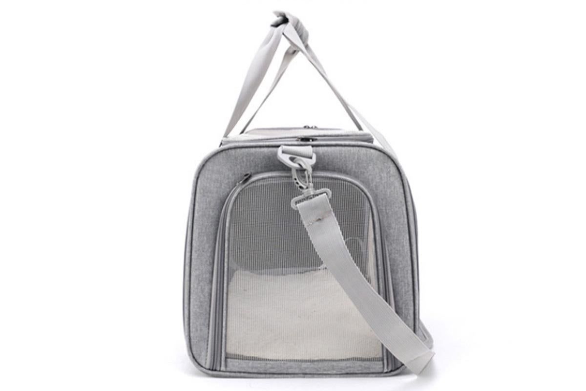 Portable Travel Bag Soft Crate Cage Cat Bag Animal Carriers for Pets -Grey - view 4