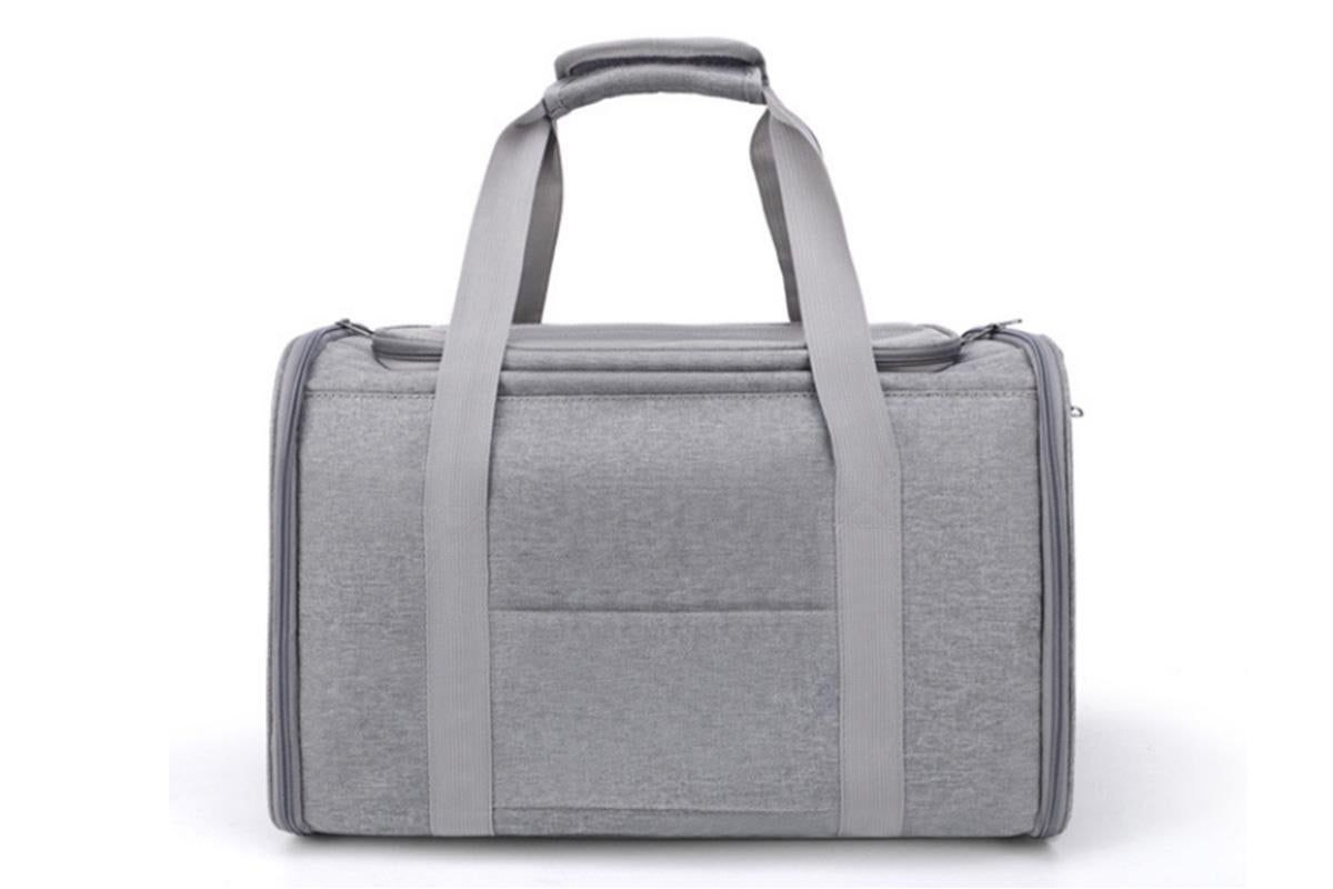 Portable Travel Bag Soft Crate Cage Cat Bag Animal Carriers for Pets -Grey - view 5