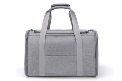 Portable Travel Bag Soft Crate Cage Cat Bag Animal Carriers for Pets -Grey - view 5