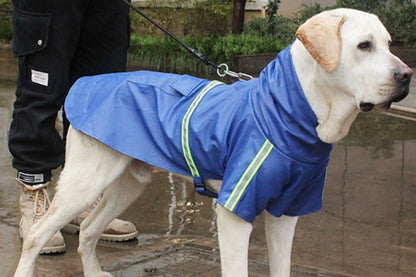 Pet Raincoat Outdoor Waterproof Dog Poncho for Small and Medium Dogs - Blue - view 3