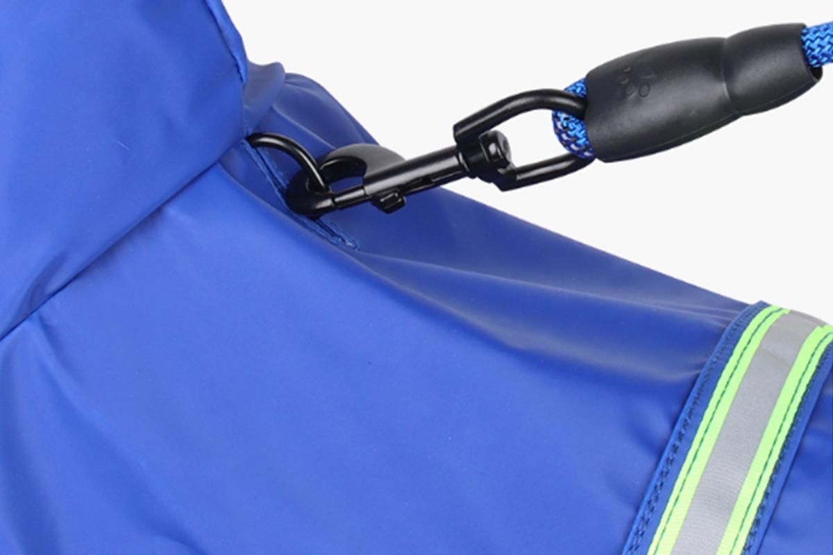 Pet Raincoat Outdoor Waterproof Dog Poncho for Small and Medium Dogs - Blue - view 5