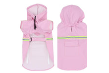 Pet Raincoat Outdoor Waterproof Dog Poncho for Small and Medium Dogs - Pink