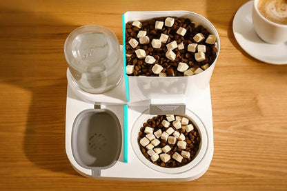 2 in 1 Automatic Cat Feeder and Waterer Ceramic Pet Bowl for Cats and Small Dogs - view 3