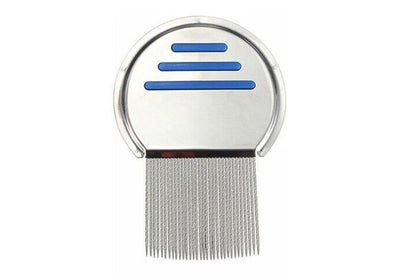 Stainless Steel Pet Flea Comb Fine Tooth Grooming Tool for Dogs Cats - Blue - view 2