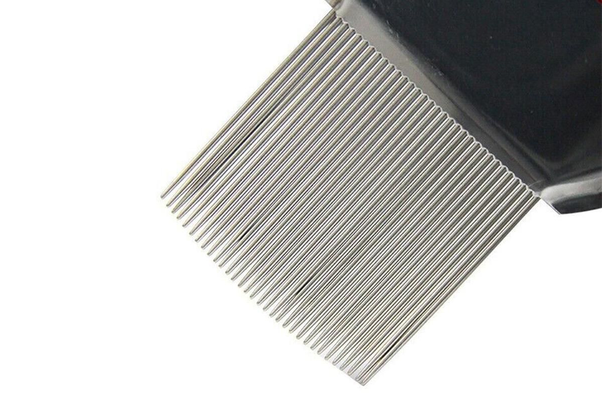 Stainless Steel Pet Flea Comb Fine Tooth Grooming Tool for Dogs Cats - Blue - view 4